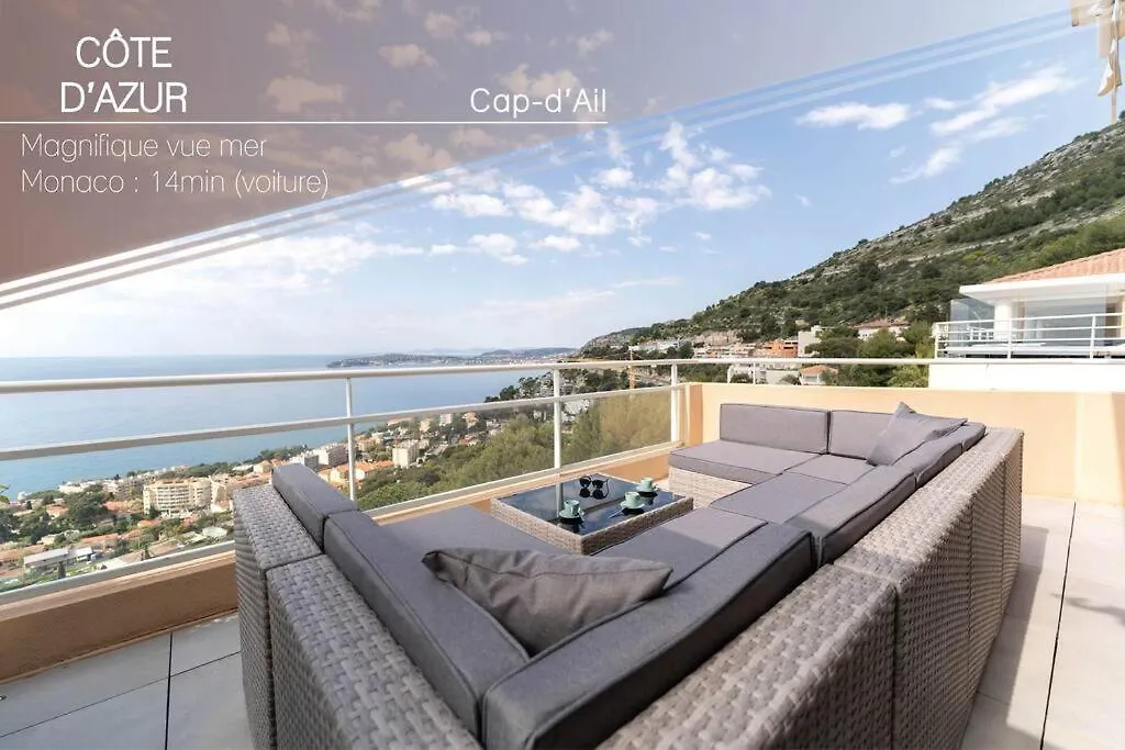 Magnifique Appartement Vue Mer, Piscine, Garage Cap-d'Ail